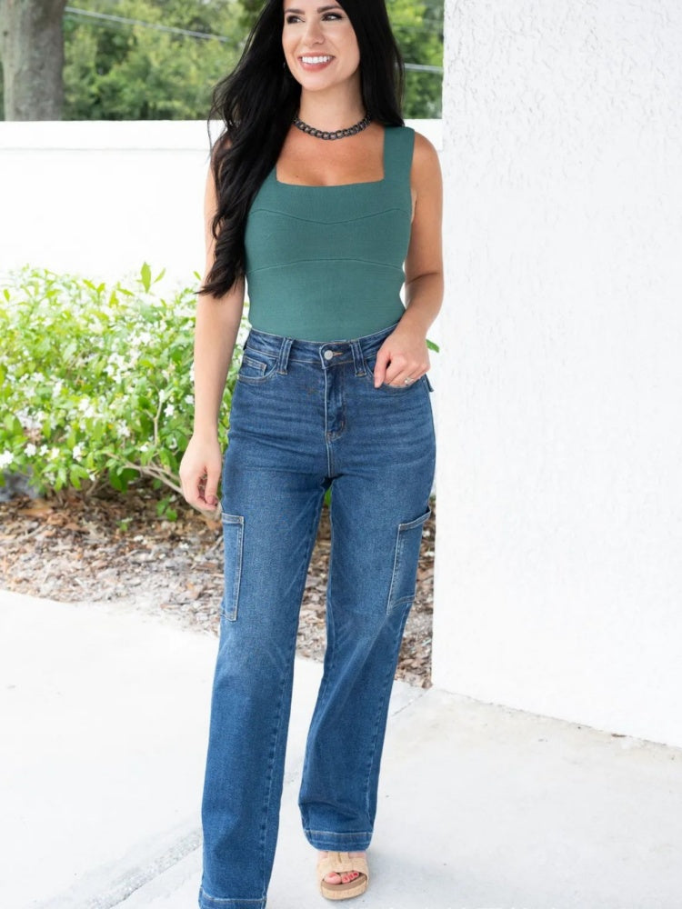 Multi-Pocket Workwear Jeans