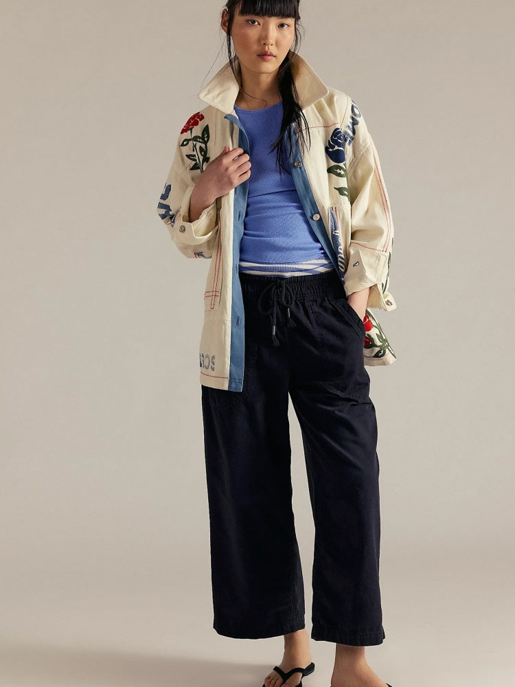 Utility Pocket  Straight Jeans