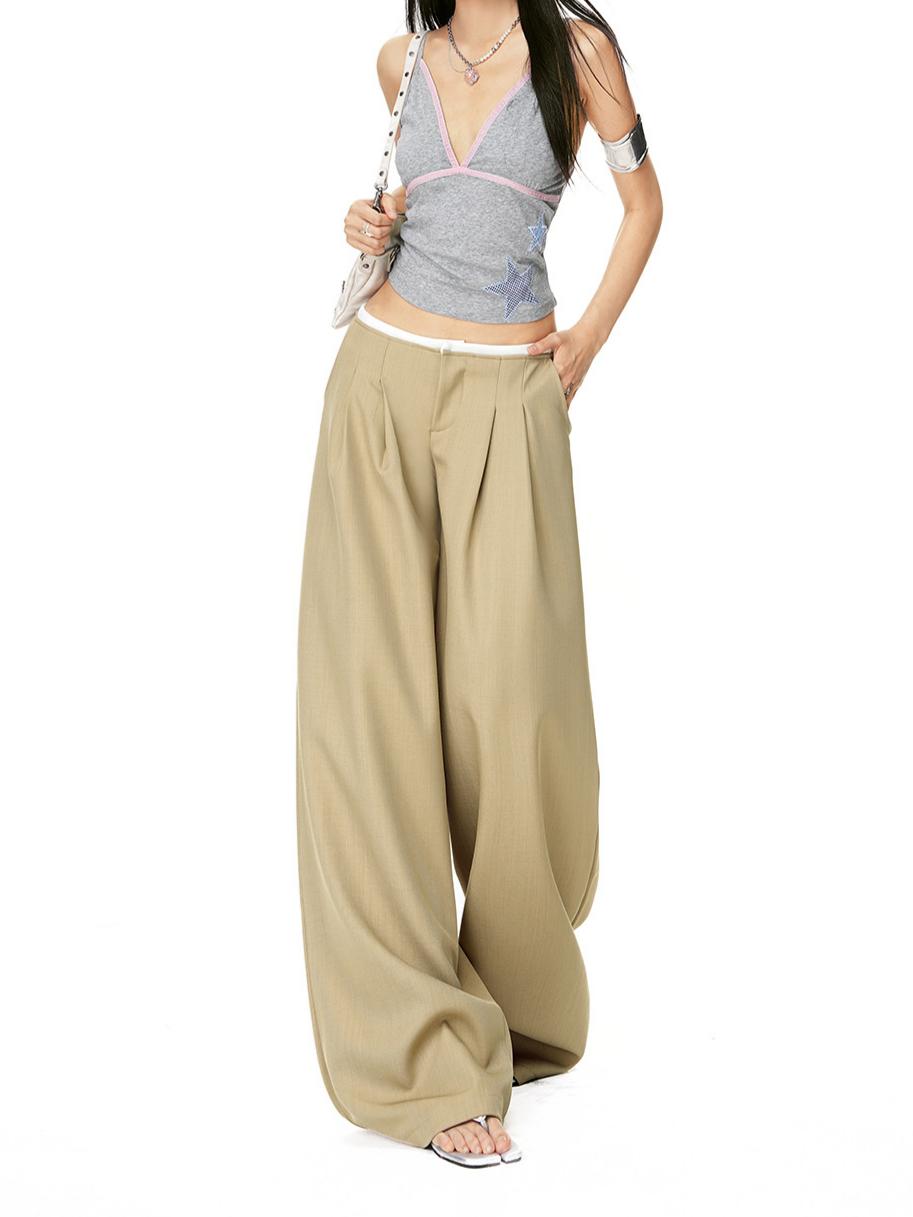 Effortless Pleated Wide Leg Trousers