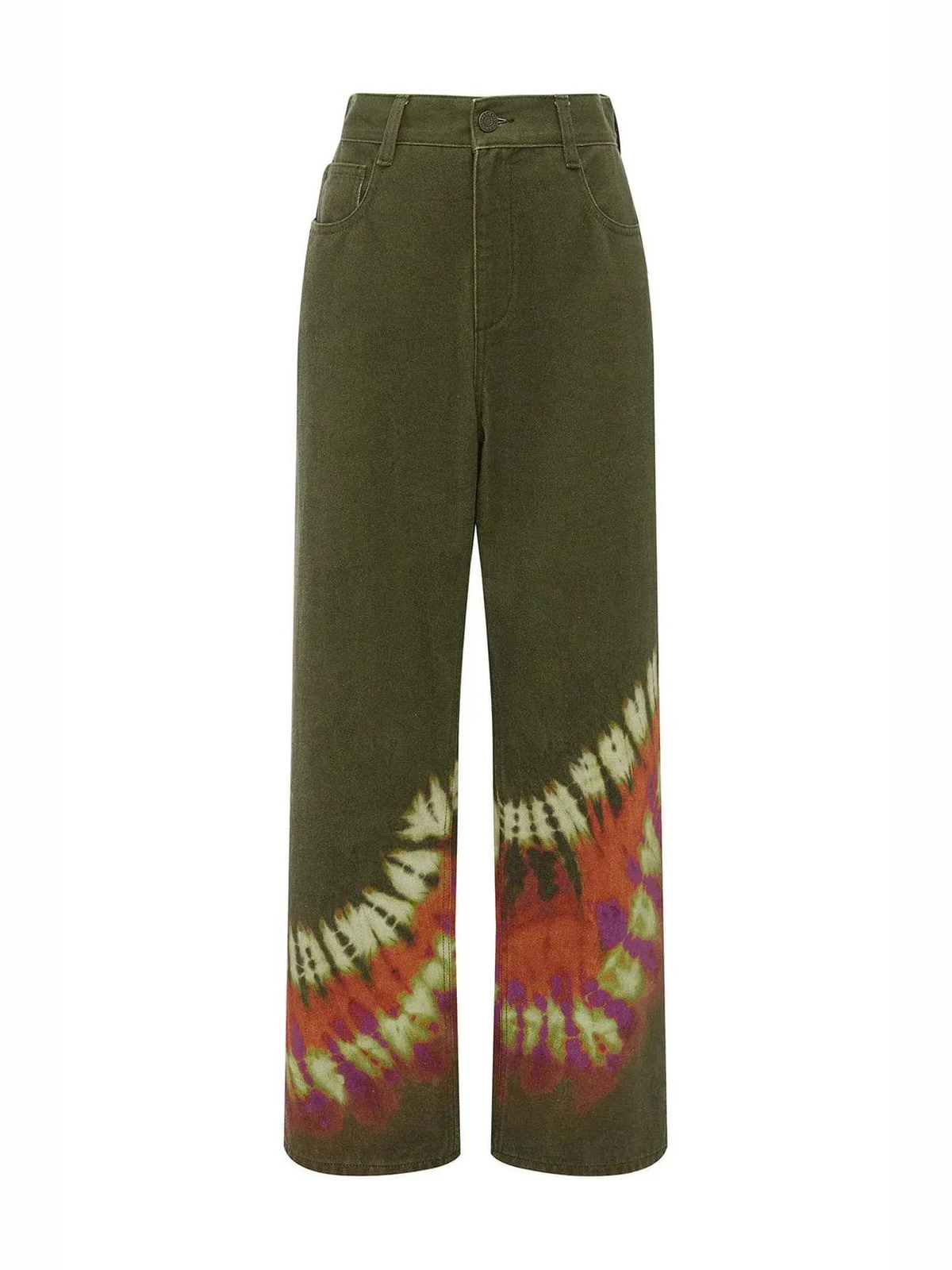 Artistic Hem Detail Denim Mid Rise Jean